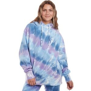 Ivory Ella Unisex Pullover Hoodie Sweatshirt M Blue Tie Dye M (FINAL PRICE)